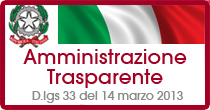amministrazione trasparente con logo repubblica italiana e bandiera